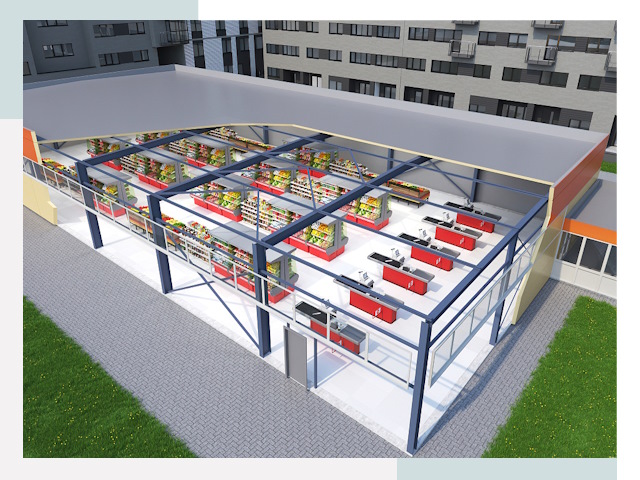 Строительство магазинов в Новоуральск от 612 руб. за м²