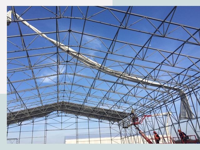 Шатровые ангары от 612 руб. в Новоуральске и Свердловской области