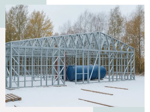 Металлические ангары в Новоуральске