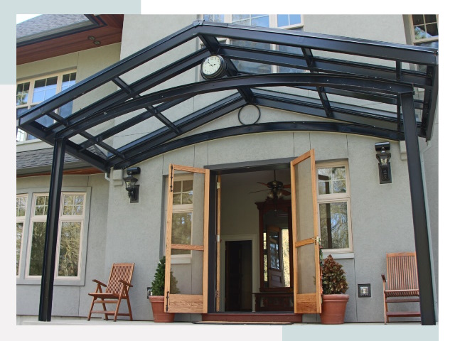 Козырьки металлические в Новоуральске