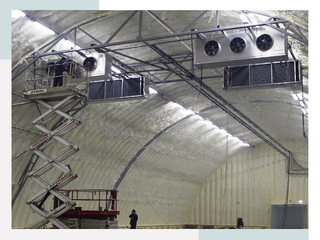 Оснащение ангаров в Новоуральске