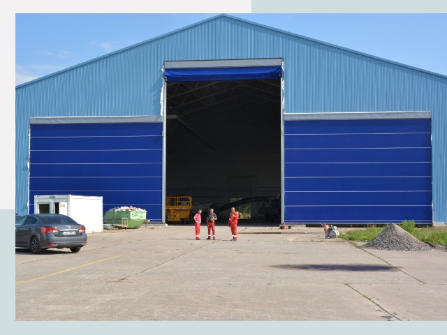 Ангарные ворота в Новоуральск от СтальСтрой-Нву по цене 612 руб.