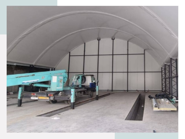 Внутреннее оснащение ангаров в Новоуральске