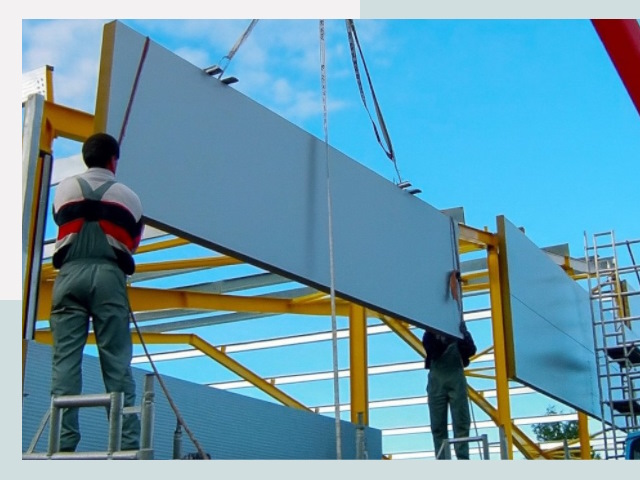 Монтаж сэндвич-панелей в Новоуральске от 612 руб.